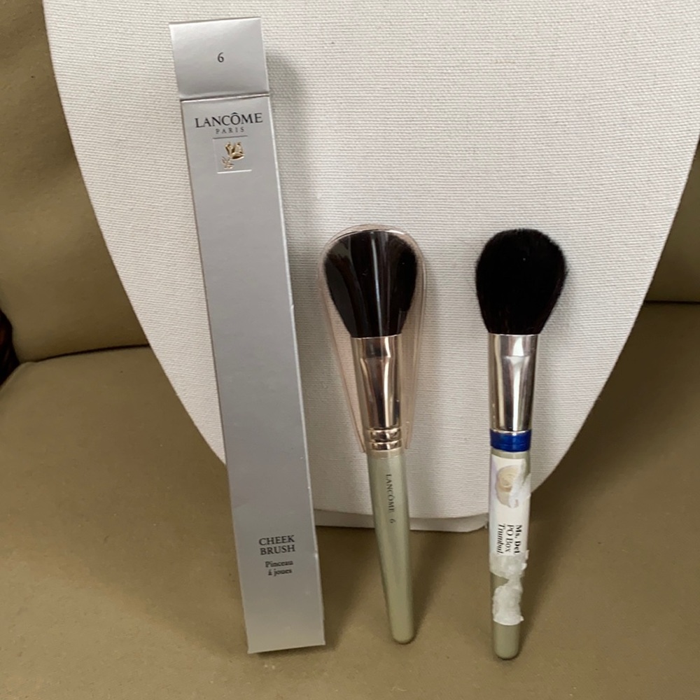 New Lancôme #6 Cheek brush silver handle